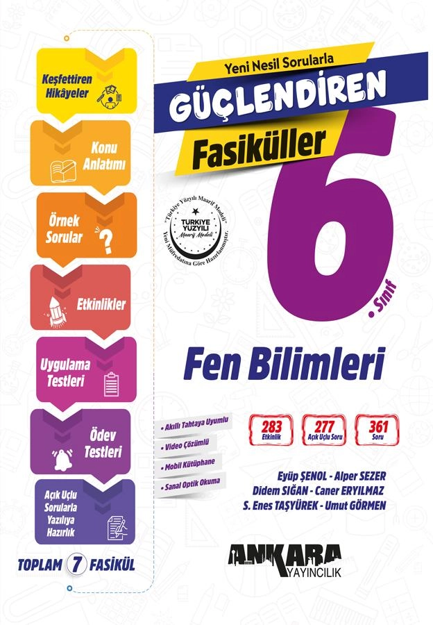 6.%20Sınıf%20Fen%20Bilimleri%20Güçlendiren%20Fasiküller%20Seti%20Ankara%20Yayıncılık