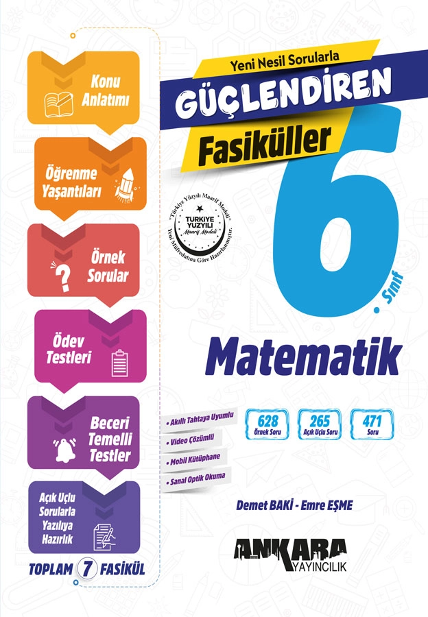 6.%20Sınıf%20Matematik%20Güçlendiren%20Fasiküller%20Seti%20Ankara%20Yayıncılık