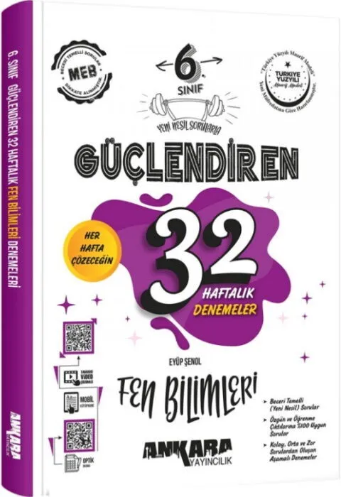 6.%20Sınıf%20Fen%20Bilimleri%20Güçlendiren%2032%20Haftalık%20Kazanım%20Denemeleri%20Ankara%20Yayıncılık