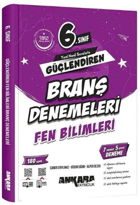 6.%20Sınıf%20Fen%20Bilimleri%20Güçlendiren%20Branş%20Denemeleri%20Ankara%20Yayıncılık