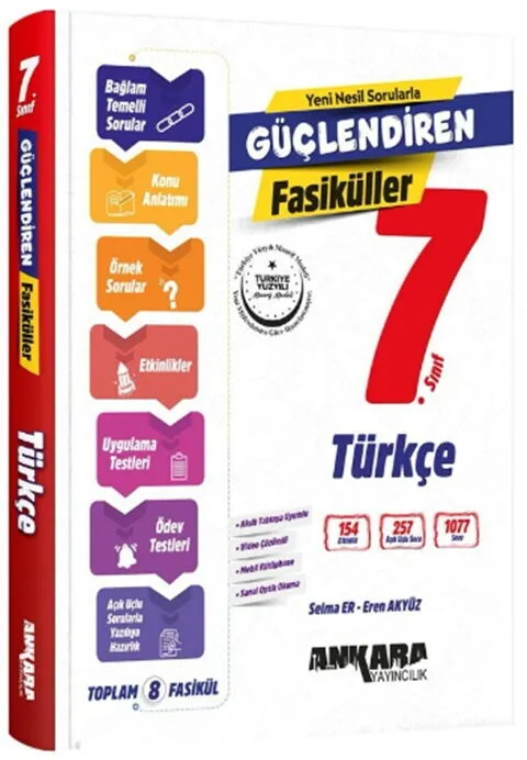 7.%20Sınıf%20Türkçe%20Güçlendiren%20Fasikül%20Set%20Ankara%20Yayıncılık