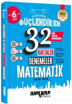 6.%20Sınıf%20Matematik%2032%20Hafta%20Güçlendiren%20Denemeleri%20Ankara%20Yayıncılık