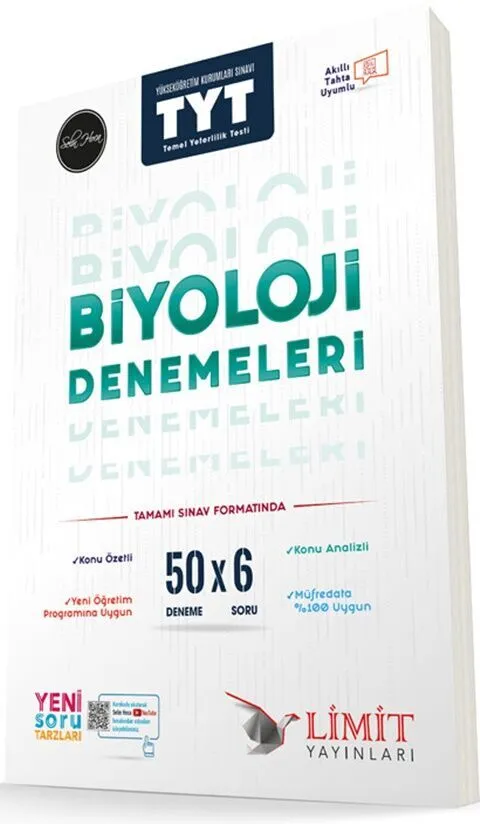 TYT%20Biyoloji%2050x6%20Denemeleri%20Limit%20Yayınları