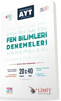 AYT%20Fen%20Bilimleri%2020x40%20Video%20Çözümlü%20Denemeleri%20Limit%20Yayınları