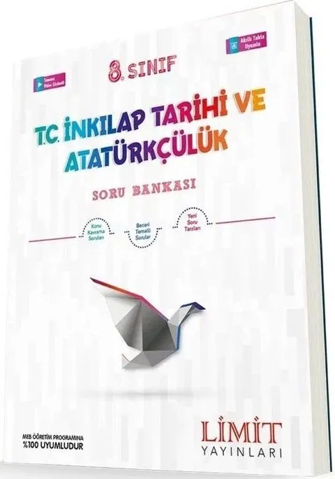 8.%20Sınıf%20T.C.%20İnkılap%20Tarihi%20ve%20Atatürkçülük%20Soru%20Bankası%20Limit%20Yayınları
