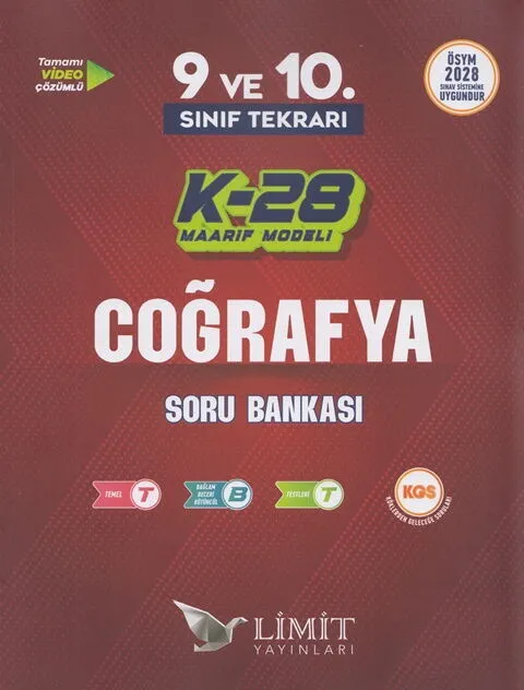 TYT%209.%20ve%2010.%20Sınıf%20Tekrarı%20Coğrafya%20K-28%20Maarif%20Model%20Soru%20Bankası%20Limit%20Yayınları