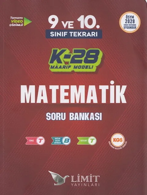 TYT%209.%20ve%2010.%20Sınıf%20Tekrarı%20Matematik%20K-28%20Maarif%20Model%20Soru%20Bankası%20Limit%20Yayınları