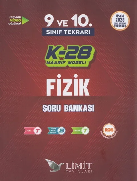 TYT%209.%20ve%2010.%20Sınıf%20Fizik%20Tekrarı%20K-28%20Maarif%20Model%20Soru%20Bankası%20Limit%20Yayınları