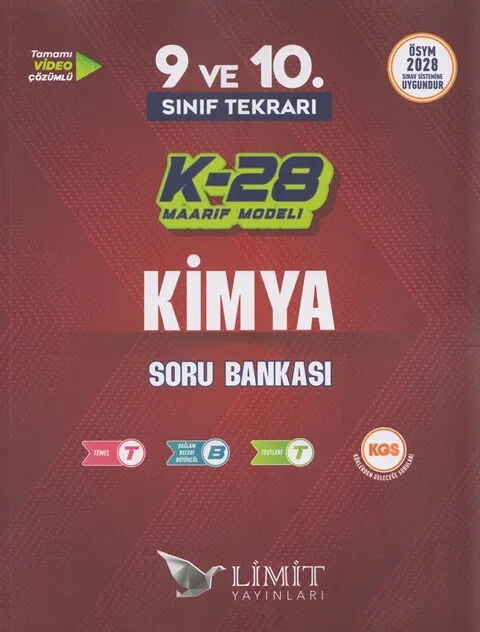 TYT%209.%20ve%2010.%20Sınıf%20Tekrarı%20Kimya%20K-28%20Maarif%20Model%20Soru%20Bankası%20Limit%20Yayınları