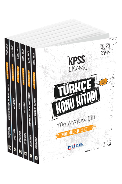 Genel%20Yetenek-Genel%20Kültür%20Lisans%206’lı%20Modül%20Konu%20Anlatımı%20Lider%20Yayınları