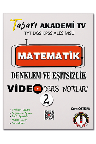 TYT%20DGS%20KPSS%20ALES%20MSÜ%20Matematik%20Denklem%20Eşitsizlik%20Video%20Ders%20Notları%20Tasarı%20Eğitim%20Yayınları