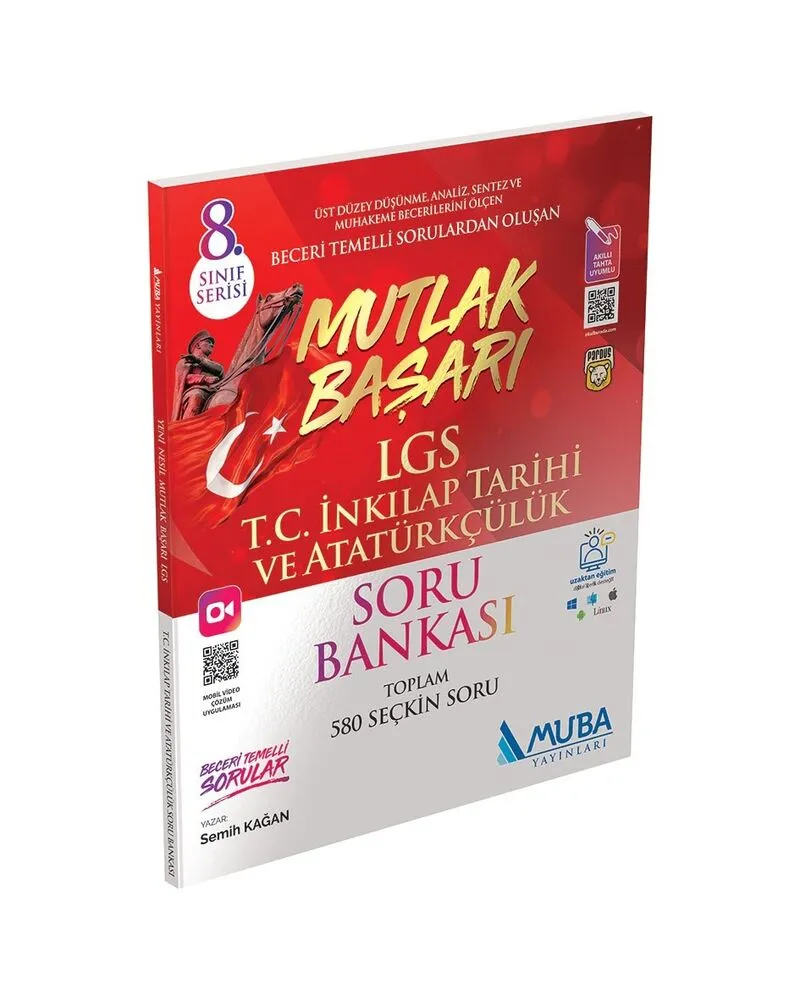 LGS%20Mutlak%20Başarı%20İnkılap%20Tarihi%20Soru%20Bankası%20Muba%20Yayınları
