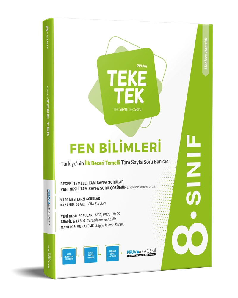 8.%20Sınıf%20Teke%20Tek%20Fen%20Bilgisi%20Soru%20Bankası%20Pruva%20Akademi