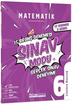 6.%20Sınıf%20Matematik%20Sınav%20Modu%2015%20Deneme%20Pruva%20Akademi