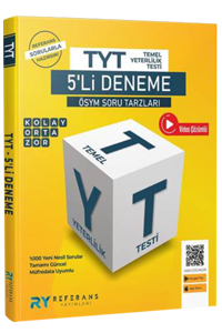 TYT%20Tamamı%20Video%20Çözümlü%205%20Fasikül%20Genel%20Deneme%20Seti%20Kolay-Orta-Zor%20Referans%20Yayınları