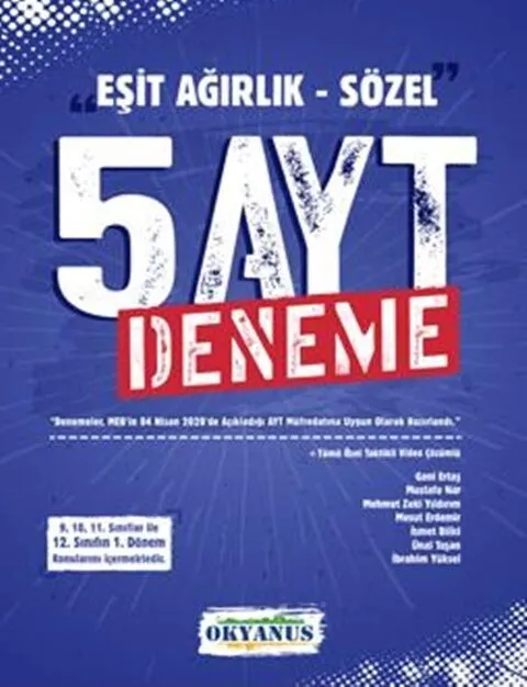 AYT%20Eşit%20Ağırlık%20Sözel%205%20li%20Deneme%20Okyanus%20Yayıncılık