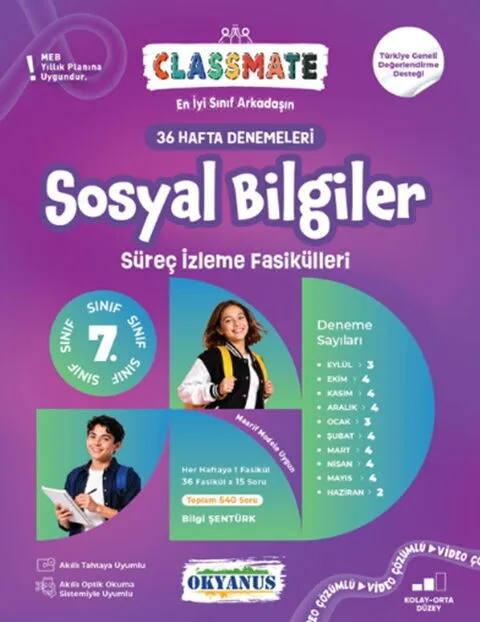 7.%20Sınıf%20Sosyal%20Bilgiler%20Classmate%2036%20Hafta%20Denemeleri%20Süreç%20İzleme%20Fasikülleri%20Okyanus%20Yayıncılık