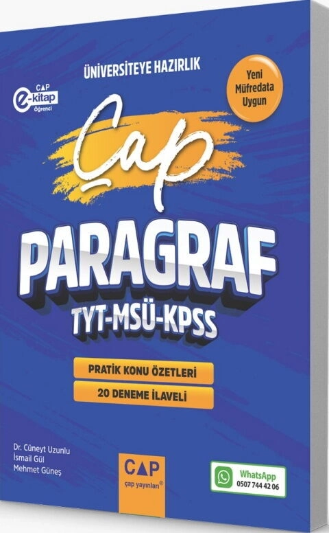 TYT%20MSÜ%20KPSS%20Paragraf%20Pratik%20Konu%20Özetleri%2020%20Deneme%20İlaveli%20Çap%20Yayınları