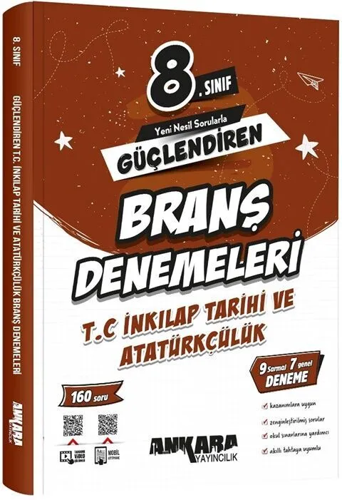 8.%20Sınıf%20T.C.%20İnkılap%20Tarihi%20ve%20Atatürkçülük%20Güçlendiren%20Branş%20Denemeleri%20Ankara%20Yayıncılık