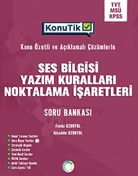TYT%20KPSS%20Tüm%20Adaylar%20İçin%20Ses%20Bilgisi%20Yazım%20Kuralları%20Noktalama%20İşaretleri%20KonuTik%20Soru%20Bankası%20Okyanus%20Yayıncılık