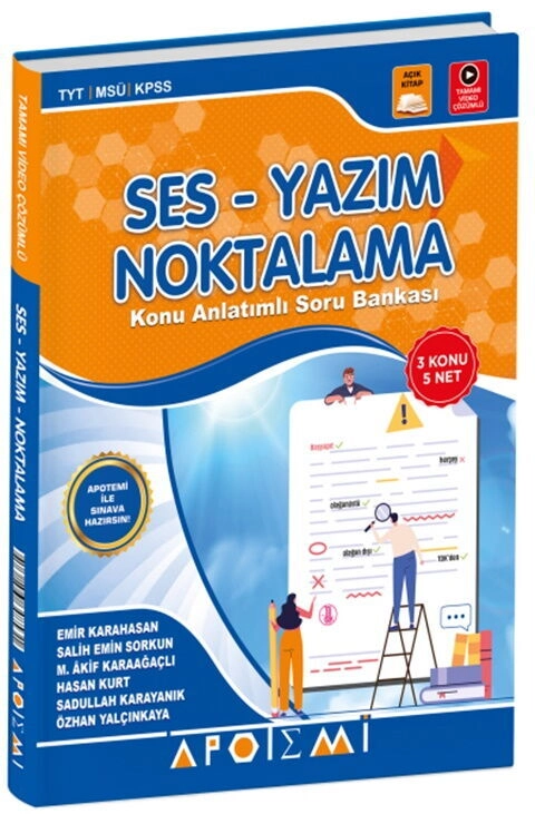 TYT%20KPSS%20MSÜ%20Ses%20Yazım%20Noktalama%20Soru%20Bankası%20Apotemi%20Yayınları