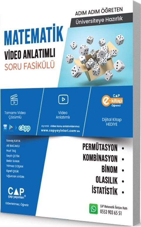 Matematik%20Permütasyon%20Kombinasyon%20Binom%20Olasılık%20İstatistik%20Çap%20Yayınları