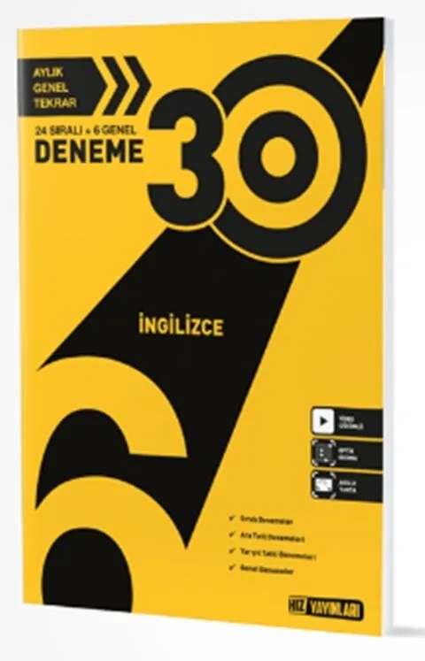 6.%20Sınıf%20İngilizce%2030%20lu%20Deneme%20Hız%20Yayınları
