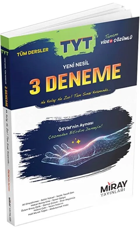 TYT%20Tüm%20Dersler%20Yeni%20Nesil%203%20Deneme%20Miray%20Yayınları