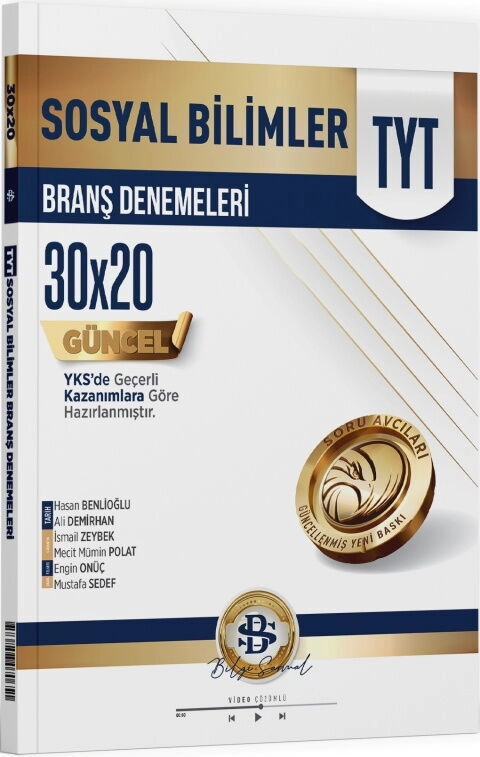 TYT%20Sosyal%20Bilimler%2030%20x%2020%20Branş%20Denemeleri%20Bilgi%20Sarmal%20Yayınları