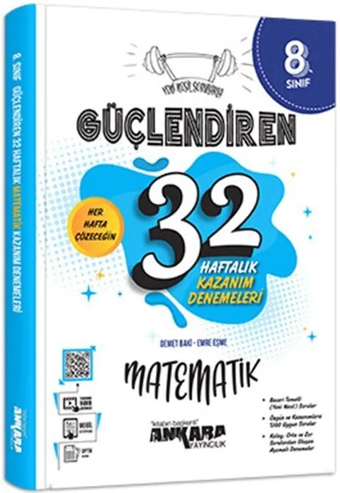 8.%20Sınıf%20Matematik%20Güçlendiren%2032%20Haftalık%20Kazanım%20Denemeleri%20Ankara%20Yayıncılık