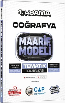 Üniversiteye%20Hazırlık%20Coğrafya%20Ders%20Platosu%20Maarif%20Modeli%20Tematik%20Soru%20Bankası%201.%20Aşama%20Çap%20Yayınları