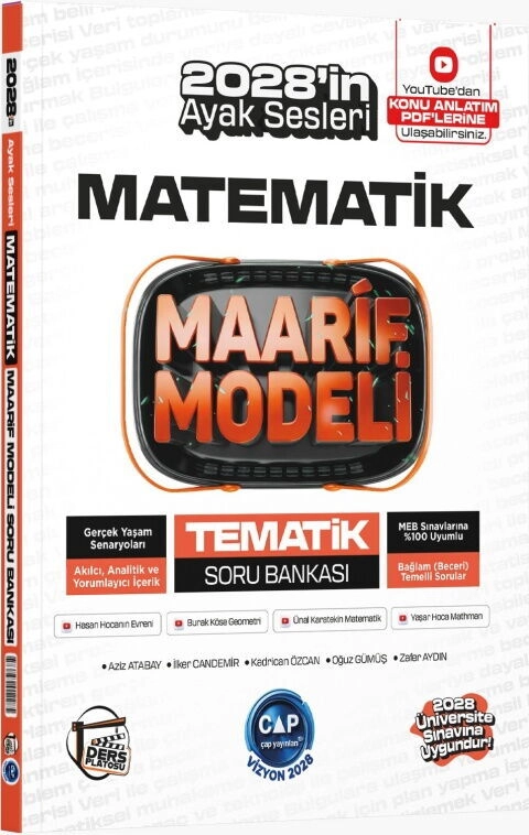 Üniversiteye%20Hazırlık%20Matematik%20Ders%20Platosu%20Maarif%20Modeli%20Tematik%20Soru%20Bankası%20Çap%20Yayınları