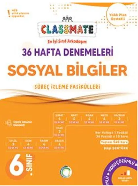 6.%20Sınıf%20Sosyal%20Bilgiler%20Classmate%2036%20Hafta%20Denemeleri%20Okyanus%20Yayıncılık