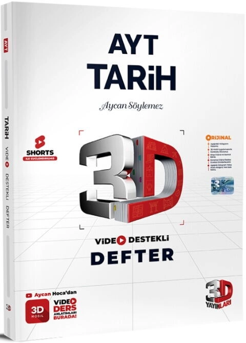 AYT%20Tarih%20Video%20Destekli%20Defter%203D%20Yayınları