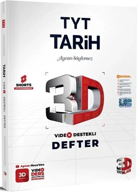 TYT%20Tarih%20Video%20Destekli%20Defter%203D%20Yayınları