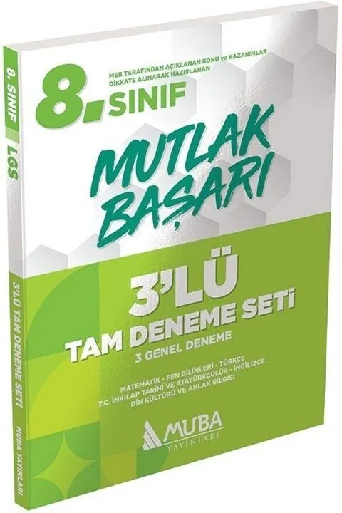 8.%20Sınıf%20LGS%20Mutlak%20Başarı%203%20lü%20Tam%20Deneme%20Seti%20Muba%20Yayınları