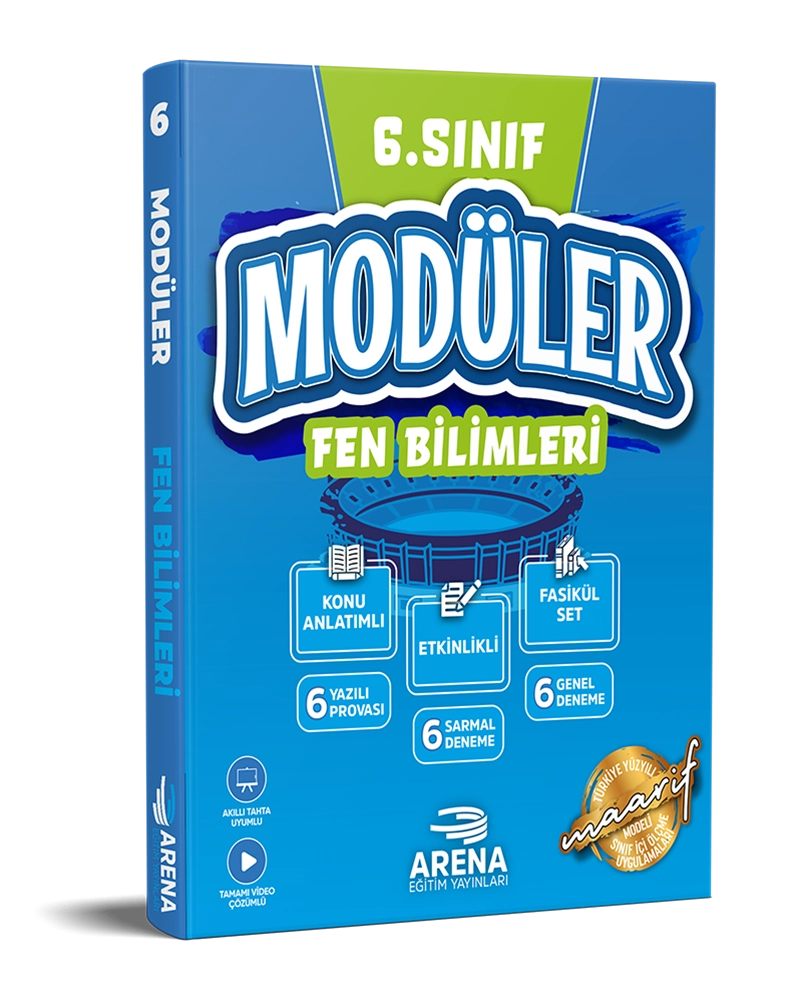 6.%20Sınıf%20Fen%20Bilimleri%20Modüler%207%20Fasikül%20Set%20Arena%20Yayınları