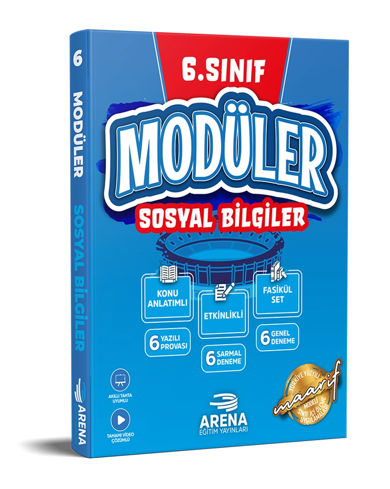 6.%20Sınıf%20Sosyal%20Bilgiler%20Modüler%206%20Fasikül%20Set%20Arena%20Yayınları