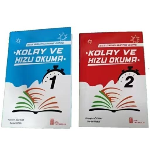 1. Sınıf Ata Yayıncılık Kolay Ve Hızlı Okuma (Ses Gruplarına Göre) (1 Ve 2 Kitap)