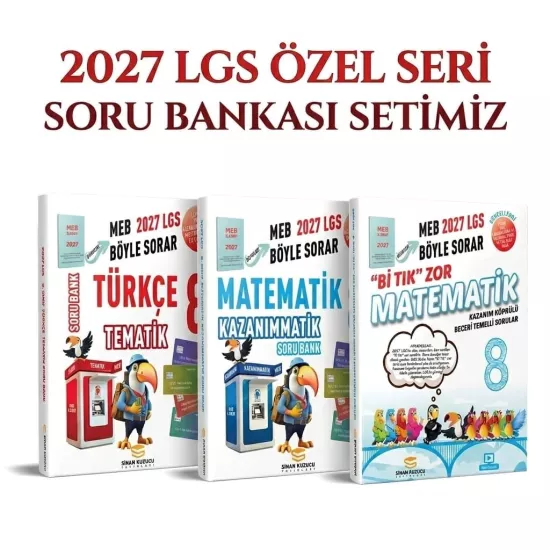 2027 LGS Özel Seri Soru Bankası Seti Sinan Kuzucu Yayınları