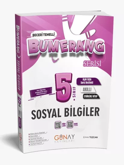 5. Sınıf Bumerang Etkinlikli Sosyal Bilgiler Günay Yayınları