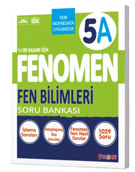 5. Sınıf Fen Bilimleri Soru Bankası (A) Fenomen Yayınları