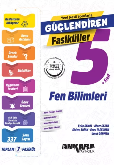 5. Sınıf Fen Bilimleri Güçlendiren Fasiküller Seti Ankara Yayıncılık