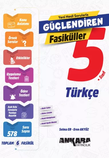 5. Sınıf Türkçe Güçlendiren Fasiküller Seti Ankara Yayıncılık