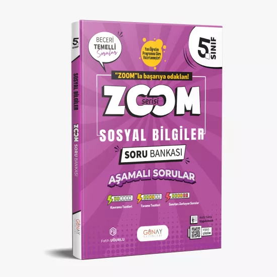 5. Sınıf Zoom Serisi Sosyal Bilgiler Soru Bankası Günay Yayınları