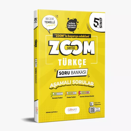 5. Sınıf Zoom Serisi Türkçe Soru Bankası Günay Yayınları