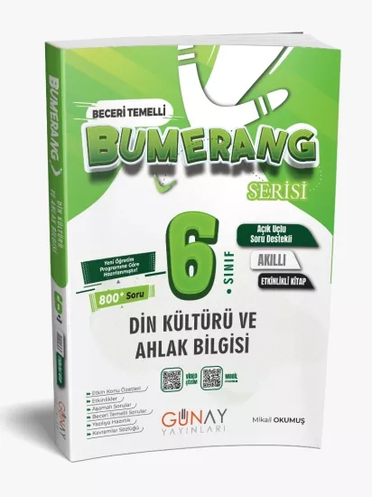 6. Sınıf Bumerang Etkinlikli Din Kültürü Günay Yayınları
