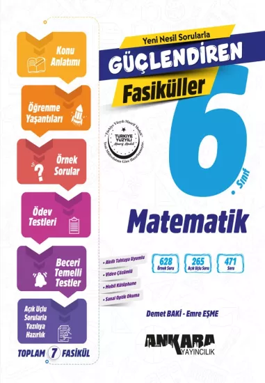6. Sınıf Matematik Güçlendiren Fasiküller Seti Ankara Yayıncılık
