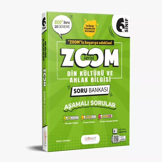 6. Sınıf Zoom Serisi Din Kültürü Soru Bankası Günay Yayınları