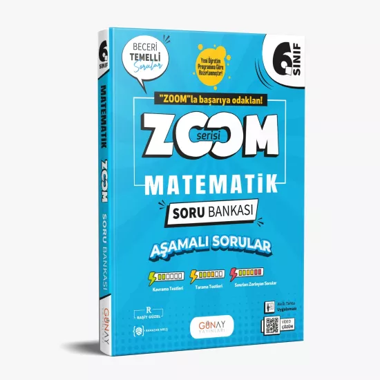 6. Sınıf Zoom Serisi Matematik Soru Bankası Günay Yayınları